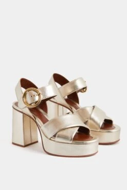 See By Chloé Light Gold Lyna Heels -Loeffler Cloth Shop Q09yHg6RItxKodeW483bNyrl9DHAMrNi 1