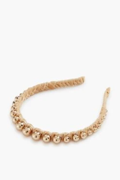 Gold Graduated Bead Headband