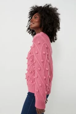 Punchy Pink PomPom Lainey Sweater -Loeffler Cloth Shop QA1W872sp0rkhnXI7UVmCvmMVofJhPpM 1