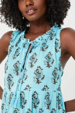 Tropical Turquoise Bouquet Salty Paloma Caftan -Loeffler Cloth Shop QGU3KmwBXgMOAjGttRPUczmAawz5fgea 1