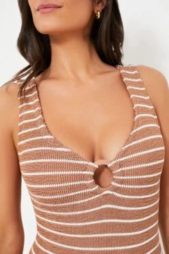 Metallic Cocoa And White Celine One Piece -Loeffler Cloth Shop QTsdPoD8ryUE76nmoILbaHmNS1NoxRlX 1