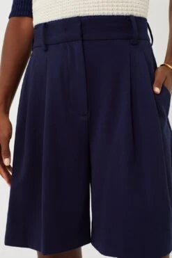 Staud Navy Long Luisa Shorts -Loeffler Cloth Shop QWKctZJfsP0PBPzz62pBofc21tK1qtUE 1