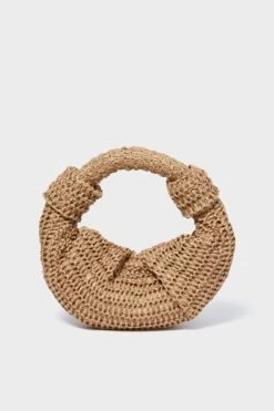 Simon Miller Natural Raffia Lopsy Bag