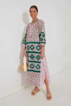 Pink And Green Manjur Kaftan -Loeffler Cloth Shop QdQ7Tvy5Aw6A4wglc5g9rtrOn7TE5YkP 1
