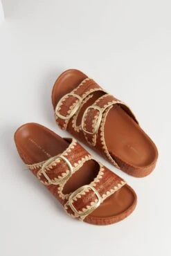 Loeffler Randall Brown Straw Theo Two Band Sandals -Loeffler Cloth Shop QiKAimMP4JnoPw23obfCYoEcOLgfgMx8 1