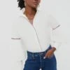 White Trim Molly Shirt -Loeffler Cloth Shop Qv6uD6qYDrtGezgL5smM70MnNSxa4LNd 1