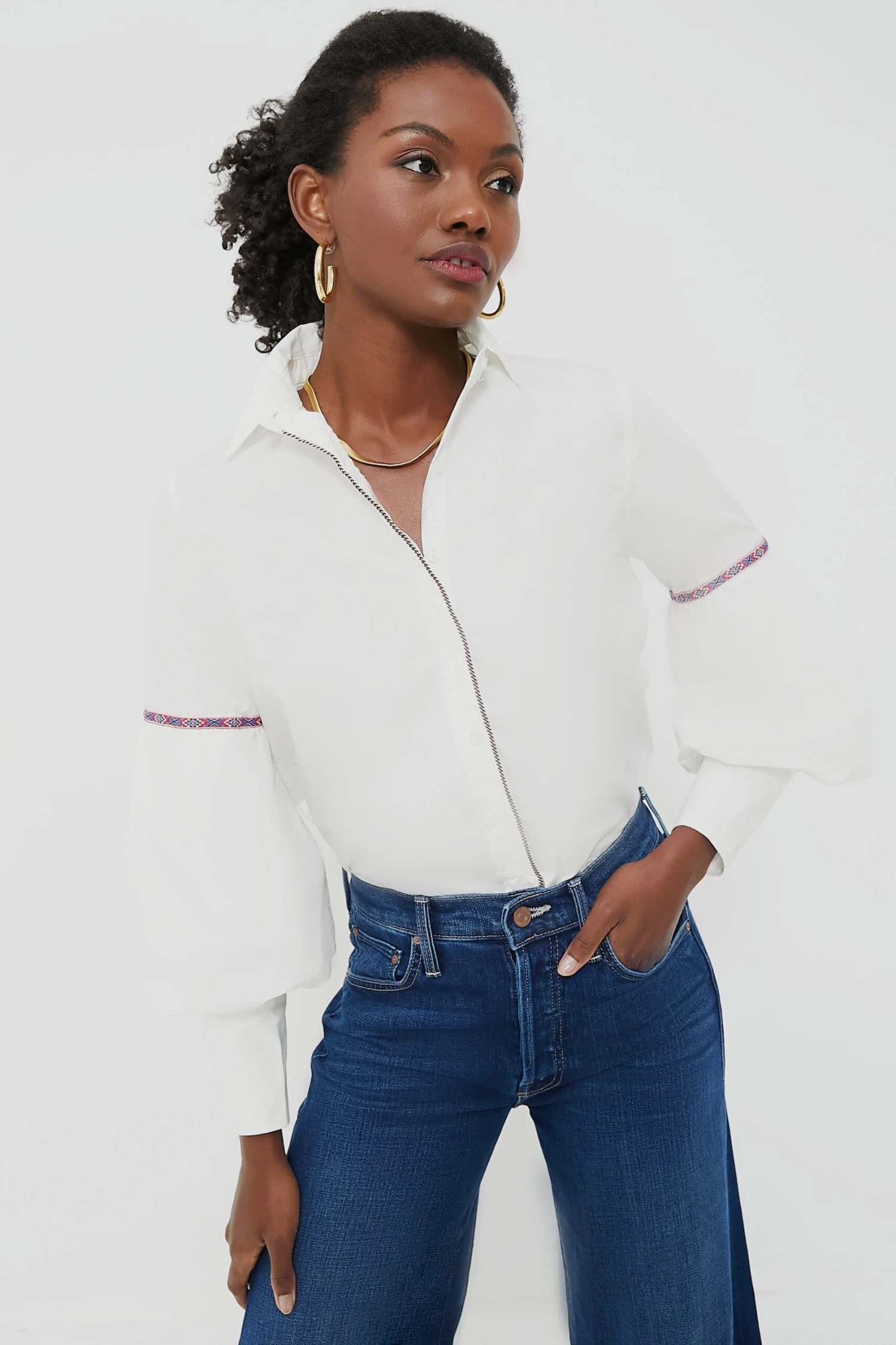 White Trim Molly Shirt 3 White Trim Molly Shirt