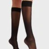 Wolford Black Individual 10 Knee Socks
