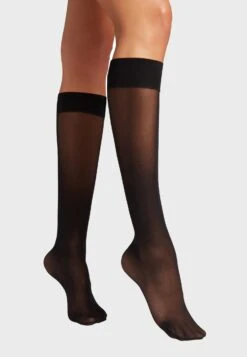 Wolford Black Individual 10 Knee Socks