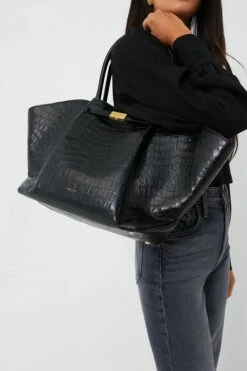 Black Croc New York Tote -Loeffler Cloth Shop QznVqcfzDyTnkBvwxk7hooTfyuGFbFt9 1