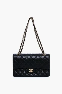 CHANEL Black Classic Matelasse 25 Shoulder Bag
