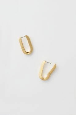 Gold U-Link Earrings