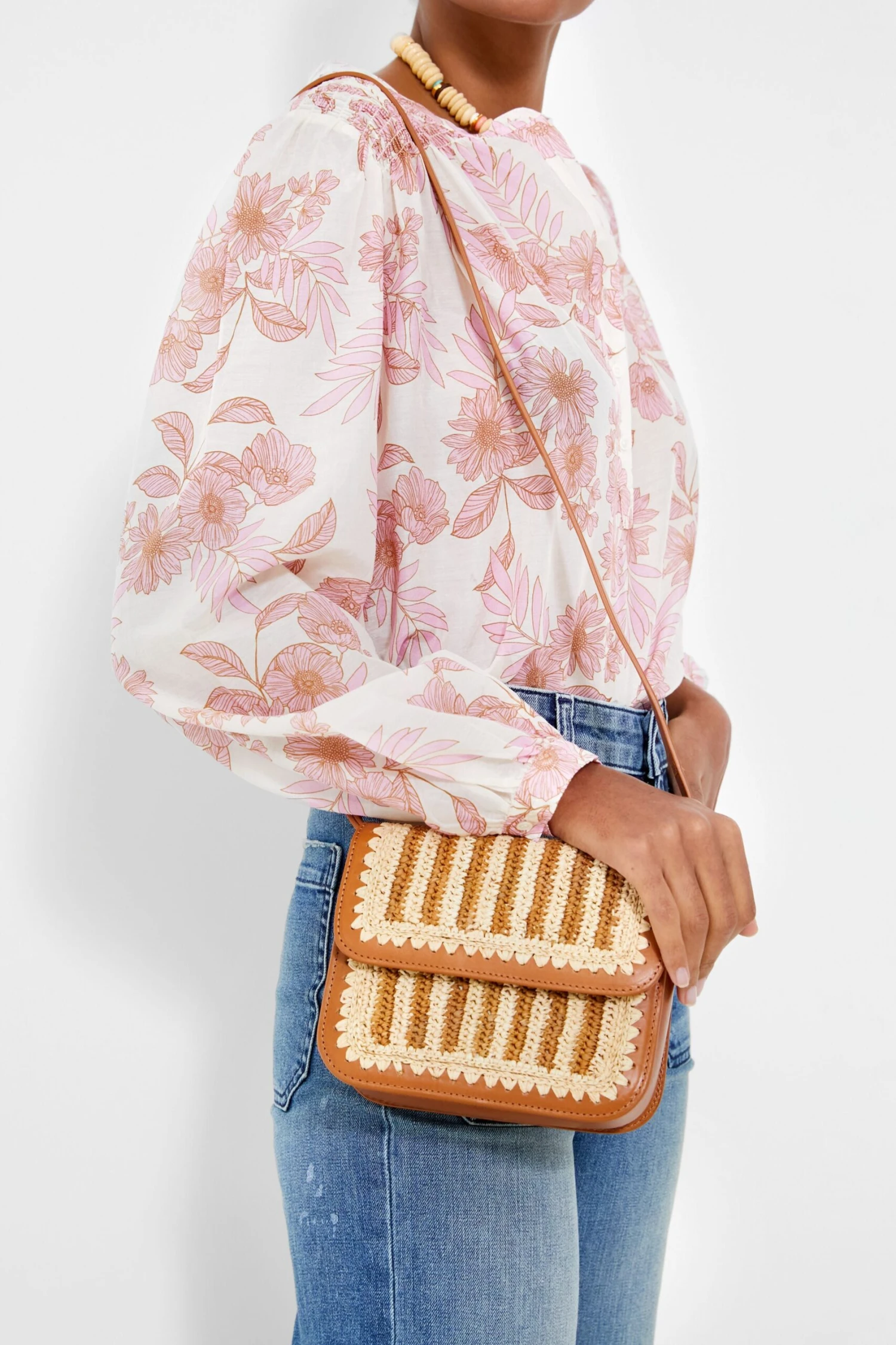 Loeffler Randall Natural Brown Kenton Crochet Crossbody 4 Loeffler Randall Natural Brown Kenton Crochet Crossbody - Image 2