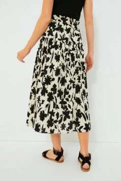 Exclusive Ivory Floral Midi Skirt -Loeffler Cloth Shop Rd0iOxL68FkFS3FiTvfKTNNCuKnF1O5s 1