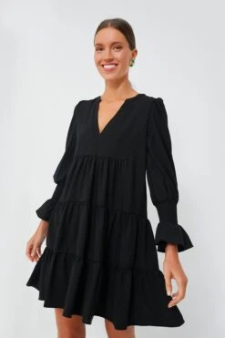 Black Crepe Kenzo Dress