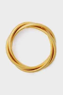 Gold Large Triple Twisted Cobra Bracelet -Loeffler Cloth Shop Rnwuyf6M7jvY2agul1HJtlglq66OXotS 1