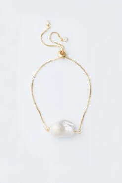 Baroque Pearl Slide Bracelet
