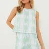 Cool Blue Cabana Stripe Scalloped Short Set 2 Cool Blue Cabana Stripe Scalloped Short Set -Loeffler Cloth Shop S0Ou3LnrcS7j8e0sr7hAxyUO120Ff9R2 1