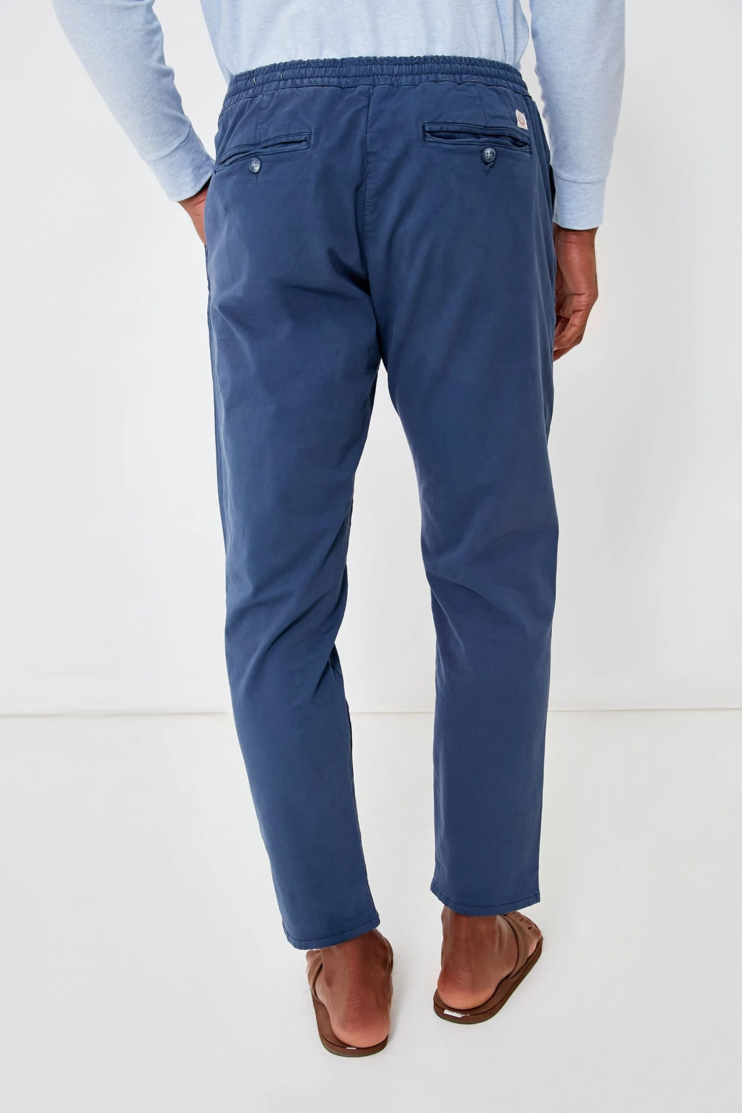 Marine Layer Slate Blue Athletic Fit Saturday Pant 6 Marine Layer Slate Blue Athletic Fit Saturday Pant - Image 4