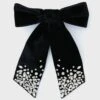 Black Matilee Velvet Bow