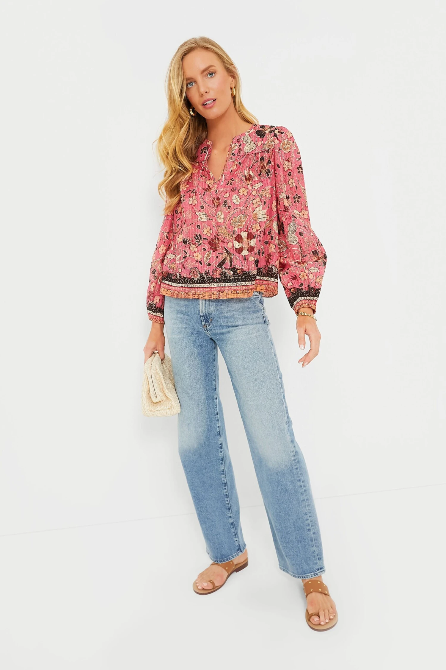 ULLA JOHNSON Hollyhock Andi Blouse 4 ULLA JOHNSON Hollyhock Andi Blouse - Image 2