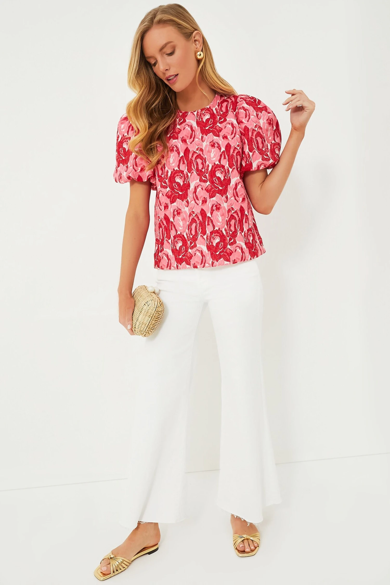 Rose Jacquard Lyla Blouse 8 Rose Jacquard Lyla Blouse - Image 6