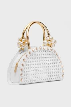 White Ellie Pearl Satchel 10 White Ellie Pearl Satchel -Loeffler Cloth Shop SjVW8vBXnxSXF4vPlmcvQQ3G3imbkLFi 1