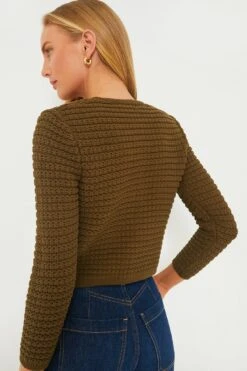 Ba&sh Kaki Gaspard Cardigan -Loeffler Cloth Shop Srr71tCLwygUmJqwIQjbi8vWf6CzTNfD 1