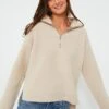 Buttermilk Felix Zip Merino Sweater