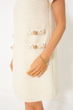 Pearl White Tweed Jackie Dress -Loeffler Cloth Shop Sy9EkjhdBJAo8d7KaLlXUUG6XpIHcT4V 1