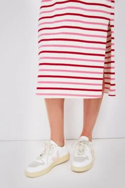 Red And Pink Stripe Short Sleeve Gio Maxi Dress -Loeffler Cloth Shop T2p4pQGmDb68PWczSkldWlrR6INmiUZ7 1