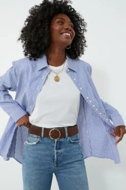 Blue And White Stripe Boyfriend Shirt -Loeffler Cloth Shop TCYs3tOqIRIHvxnopjrSlvo0rFgBX0zU 1