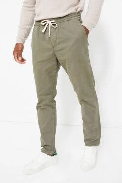 Marine Layer Olive Athletic Fit Saturday Pant