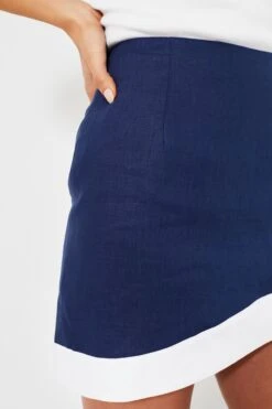 Staud Navy And White Leandro Skirt -Loeffler Cloth Shop TnR6qCveZDonjG9byyCZZyt0wwM27Hyw 1