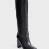 Loeffler Randall Black Goldy Tall Boots