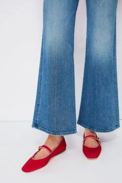 Loeffler Randall Red Moire Ginger Mary Jane Flat -Loeffler Cloth Shop U9dcY5uhkrZ0TjJT9lwGtPv7DKvG2oDI 1