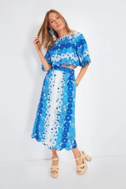 Farm Rio Flower Stripes Off White Midi Skirt -Loeffler Cloth Shop UZFjyA6Eru4PZgfaqpLGJU5KRbQcdK8h 1