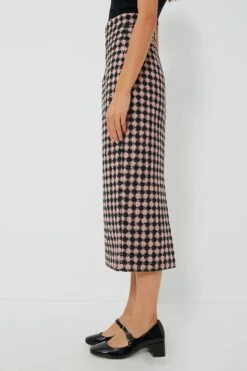 Dark Green And Pink Lorinda Heritage Wool Skirt -Loeffler Cloth Shop UqzMjBjuc0bW3cuvaxkfa6MhziyJvxHq 1