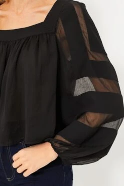 Black Alexa Blouse -Loeffler Cloth Shop UtuKKtgCqTQh002wjlPRaBVmIGyVfanS 1