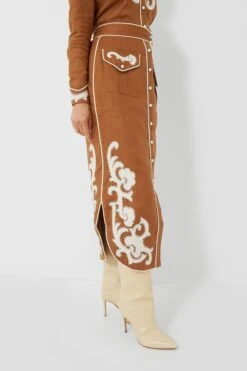 Tobacco Ruby Applique Skirt -Loeffler Cloth Shop UyE9fe94NHZCgeYPgw2FqKNHIaAHVujo 1