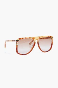 Chloé Shiny Light Havana West Sunglasses -Loeffler Cloth Shop V1UIHjXaIO5aei6EZY0UwcncC636XdTH 1
