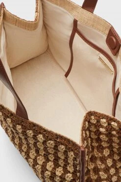 Loeffler Randall Natural Brown Crochet Pia Tote -Loeffler Cloth Shop W8l3F1E8auvbKROGe6lFzRmgExGbPvnM 1