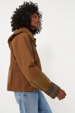 Tan Sand Barbour Ganni Block Spey Jacket -Loeffler Cloth Shop WEACtYUliUh80GVwX28ZIqitEQfbvmu0 1