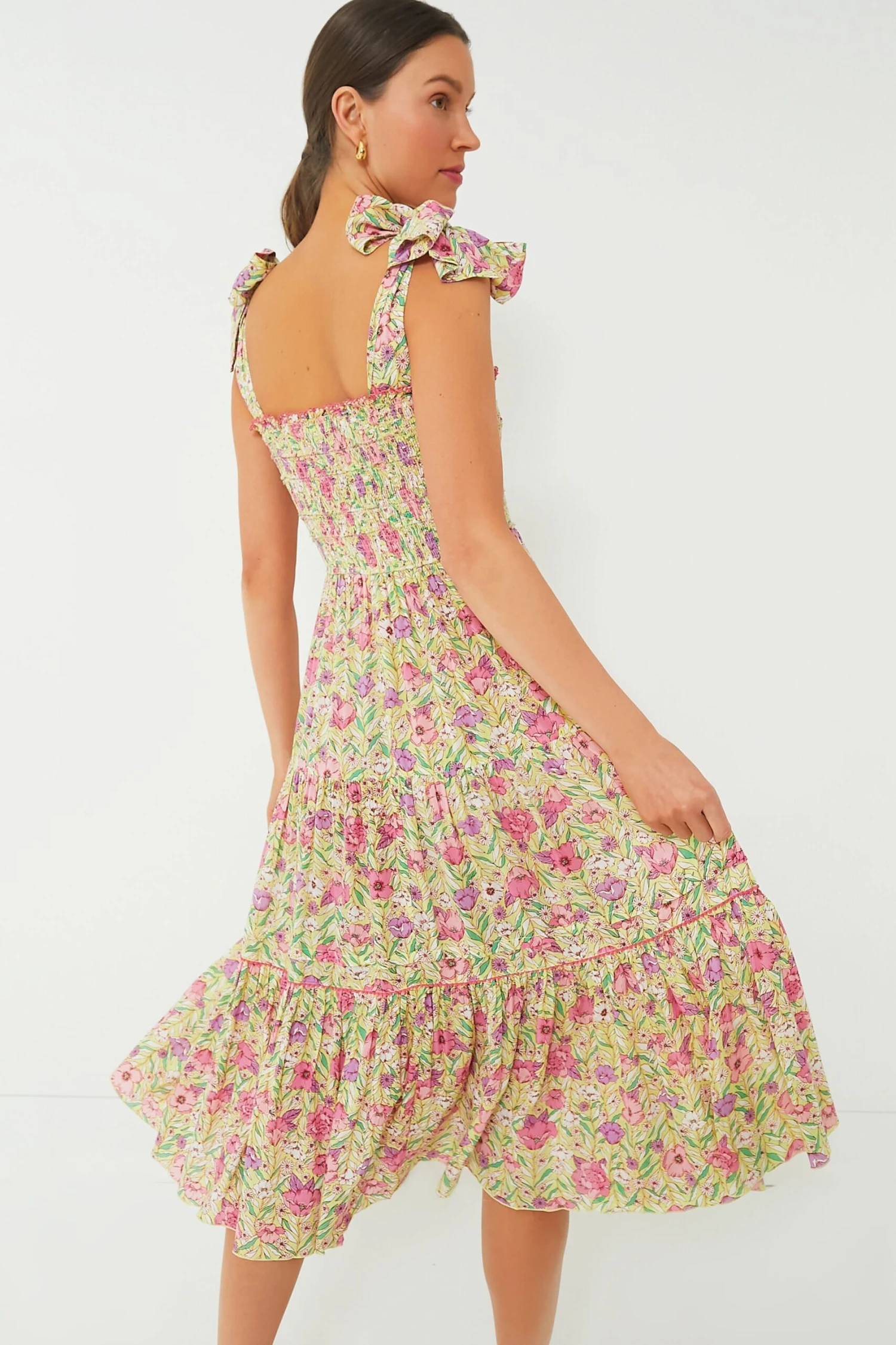 Green Petunia Long Triny Dress 6 Green Petunia Long Triny Dress - Image 4