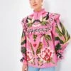 Farm Rio Leopard Forest Pink Blouse -Loeffler Cloth Shop WQZ6sjLVTrI2pKjaVib4cBIL98iW01dA 1