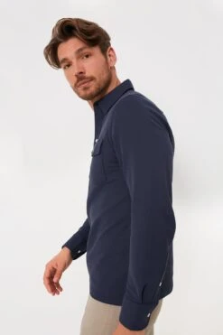 Peacoat Long Sleeve Players Shirt -Loeffler Cloth Shop WRQ2XT7cCQxrwvseyv60ZG4XwQL1Yc2n 1