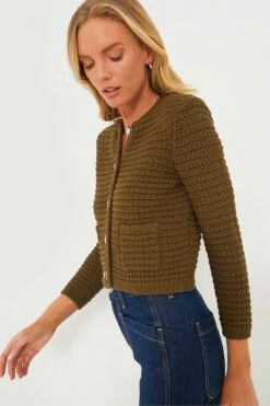 Ba&sh Kaki Gaspard Cardigan -Loeffler Cloth Shop WwcaakhRZwtdq36d2QJocAecK0plPAjn 1