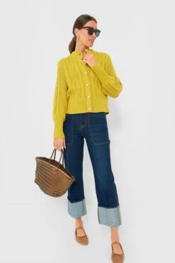 Chartreuse Colette Cardigan -Loeffler Cloth Shop X0XjFAZx9YvOd1SNmDE3oOUs46HSoWgD 1
