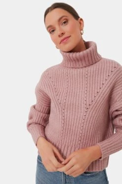 Varley Woodrose Rogan Cropped Knit