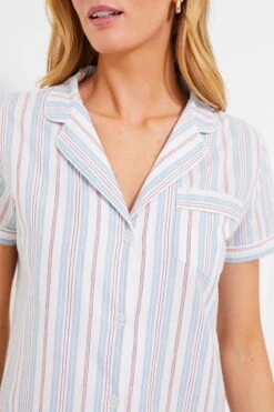 Women's Vintage French Stripes Short Sleeve Short Set -Loeffler Cloth Shop XLEWNn1fGw1IRelaHluQTamdAy2D76Z1 1